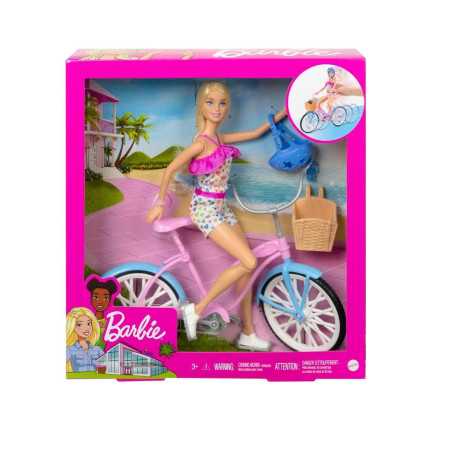 Muñeca Barbie de Paseo en Bicicleta - jobbi