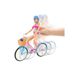 Muñeca Barbie de Paseo en Bicicleta - jobbi