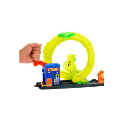 Juego de pista de coche de juguete, estación de servicio HOT WHEELS  -jpbbi
