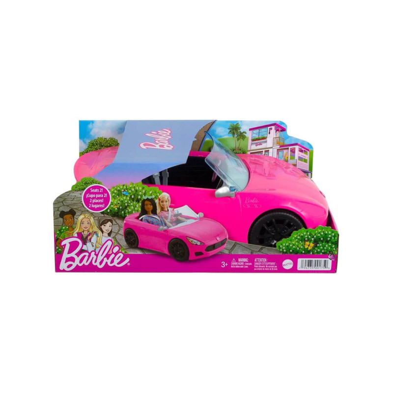 Coche Descapotable Rosa BARBIE - jobbi
