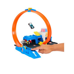 Juego de pistas de coche, súper estación de policía HOT WHEELS - jobbi