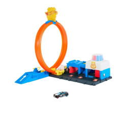 Juego de pistas de coche, súper estación de policía HOT WHEELS - jobbi