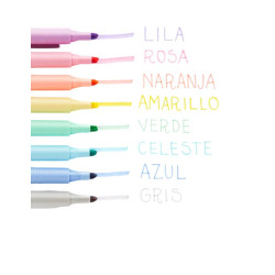 Resaltadores Pastel x 8 Coloring  MOOVING - jobbi