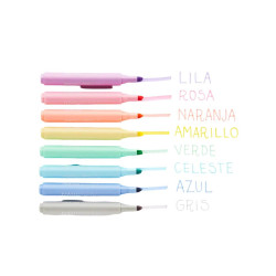 Resaltadores Pastel x 8 Coloring  MOOVING - jobbi