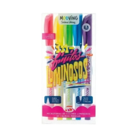 Micropen Luminosas x 5 Coloring - MOOVING - jobbi