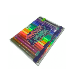 Set de marcadores x20 doble punta pincel MOOVING