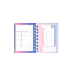 Agenda Color Azul Diseño Life MOOVING - jobbi