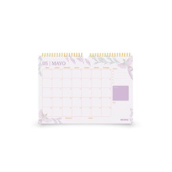 Calendario Diseño Rosado Boho MOOVING - jobbi