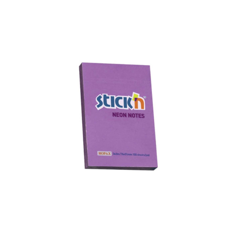 Notas Adhesivas Neón Púrpura 3x2 - jobbi