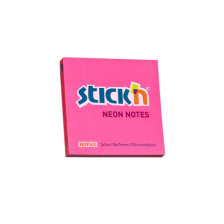 Notas Adhesivas Neón Fucsia 3x3 - jobbi