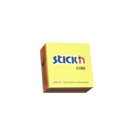 Cubo Notas Adhesivas Neón 3x3 - jobbi