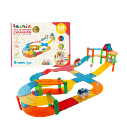 IMANIX Pista de Carrera Magnética de 50 Piezas
