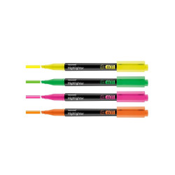 Resaltadores Neón con 4 Colores MONAMI- jobii
