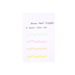 Resaltadores Pastel con 4 Colores MONAMI - jobbi