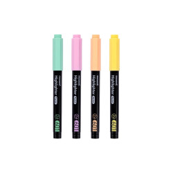 Resaltadores Pastel con 4 Colores MONAMI - jobbi