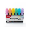 Resaltadores Blister Pastel con 6 Colores MONAMI