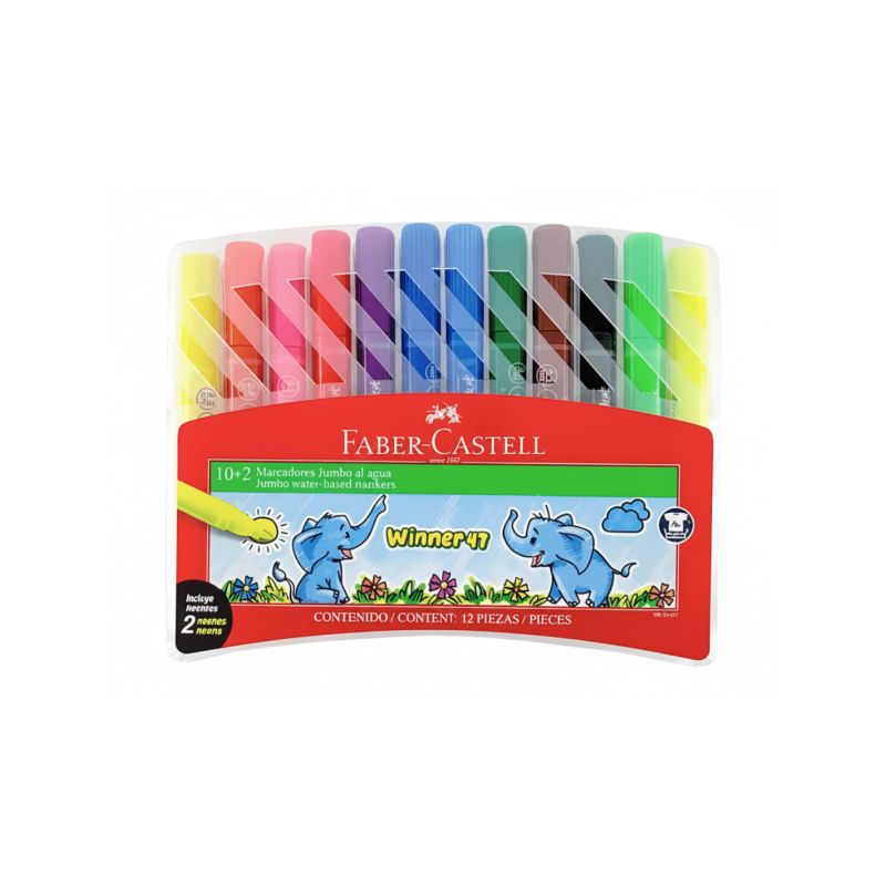 Set de Marcadores Jumbo FABER CASTELL - jobbi