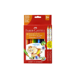 FABER CASTELL Lápices de Colores Jumbo 12+2