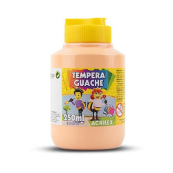 Tempera Guache Amarillo piel 250 ml, ACRILEX