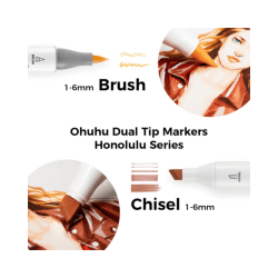 Marcadores Ohuhu Honolulu Set 6 Tonos Piel o retrato - JOBBI