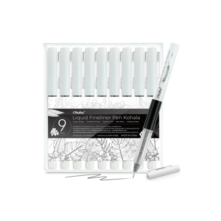 Rotuladores Ohuhu kohala De Punta Fina Set De 9 Tamaños - JOBBI