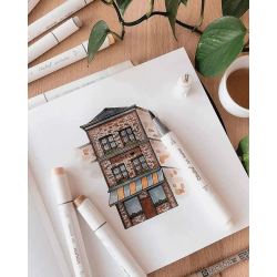 Marcadores Ohuhu Honolulu Set De 48 Colores Clásicos - JOBBI