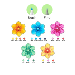 Marcadores Ohuhu Honolulu Set De 72 Colores - JOBBI