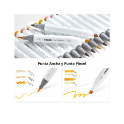 Marcadores Ohuhu Honolulu Set De 24 Tonos Piel - JOBBI