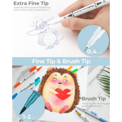 Marcadores Ohuhu Fineliner de 60 Colores - JOBBI