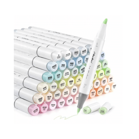 Marcadores Ohuhu Set de 48 Tonos Blossoming - JOBBI