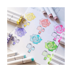 Marcadores Ohuhu Set de 48 Tonos Blossoming - JOBBI