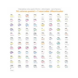 Marcador Ohuhu Dual Tips 96 Colores Pasteles - JOBBI