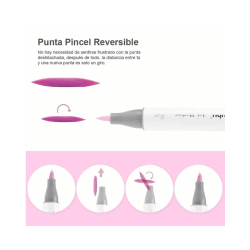 Marcadores Ohuhu Dual Tips 216 Tonos Punta Brush y Chisel - JOBBI