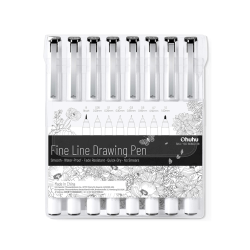 Marcadores de Dibujo Ohuhu Punta Fina de 8 Unidades