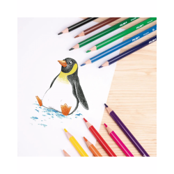 Caja 12 Lápices de Colores Triangulares - MILAN