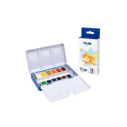 Set De 12 Acuarelas Medio Godet - MILAN