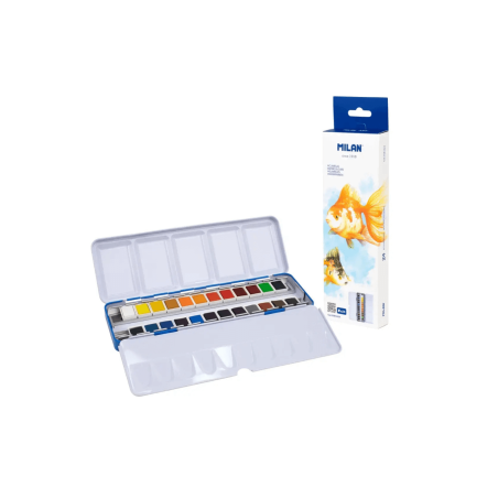 Set De 24 Acuarelas Medio Godet - MILAN