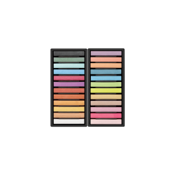 Set De 24 Barritas (tizas) Soft pastel metalizadas - MILAN
