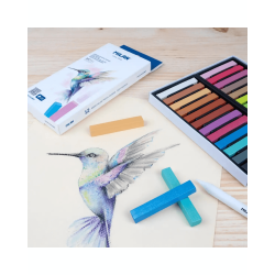 Barritas (tizas) Soft pastel metalizadas Set De 24 - MILAN