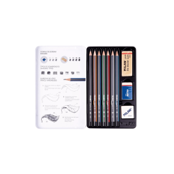 Set 7 Lápices De Grafito Para Dibujo Técnico - MILAN