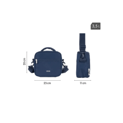 Lonchera Térmica Porta Alimentos De 3,5L + 3 Fiambreras (Azul) - MILAN