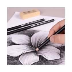 3 Lápices De Carboncillo (dureza suave, media y dura) - MILAN