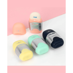 Sacapuntas (tajador) Con Portagomas - MILAN