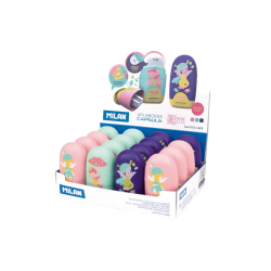 Sacapuntas (tajador) Con Portagomas Modelo Para Niñas - MILAN