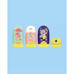 Sacapuntas (tajador) Con Portagomas Modelo Para Niñas - MILAN