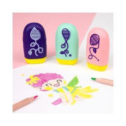 Sacapuntas (tajador) Con Portagomas Modelo Para Niñas - MILAN