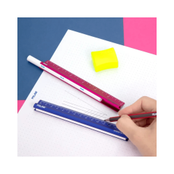 Regla Metálica Eraser&ruler 15 cm Serie Acid