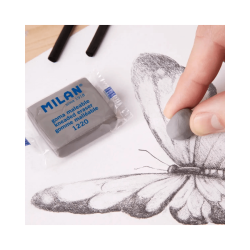 Goma Borrador Maleable 1220 Color Gris - MILAN