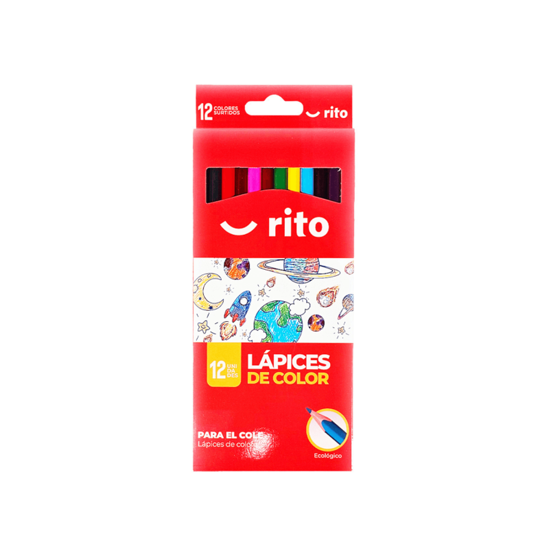 Caja De Colores Rito 12 Piezas - ACRICOLOR