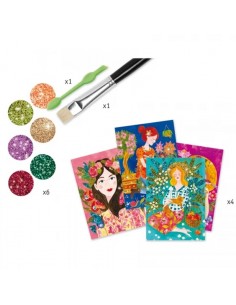 Tablas de glitter le parfum des fleurs, DJECO